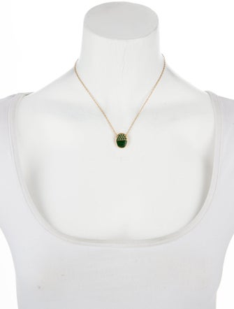 Givenchy Crystal & Resin Pendant Necklace