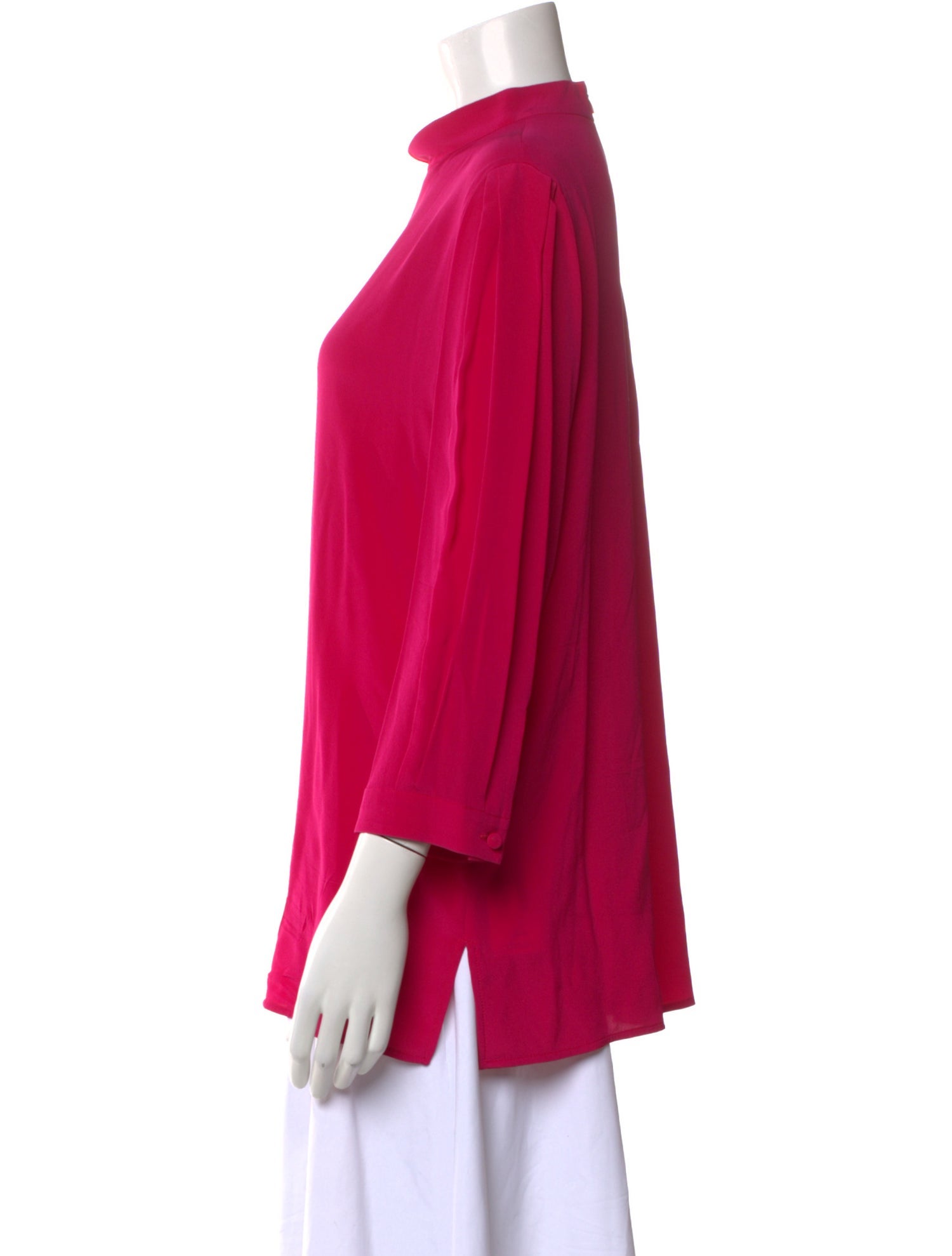 Givenchy Silk Mock Neck Blouse