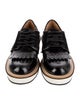 Givenchy Patent Leather Fringe Trim Accent Oxfords