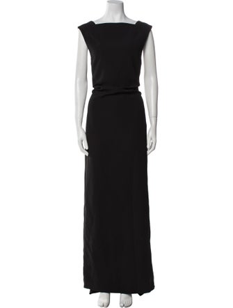 Givenchy Bateau Neckline Long Dress