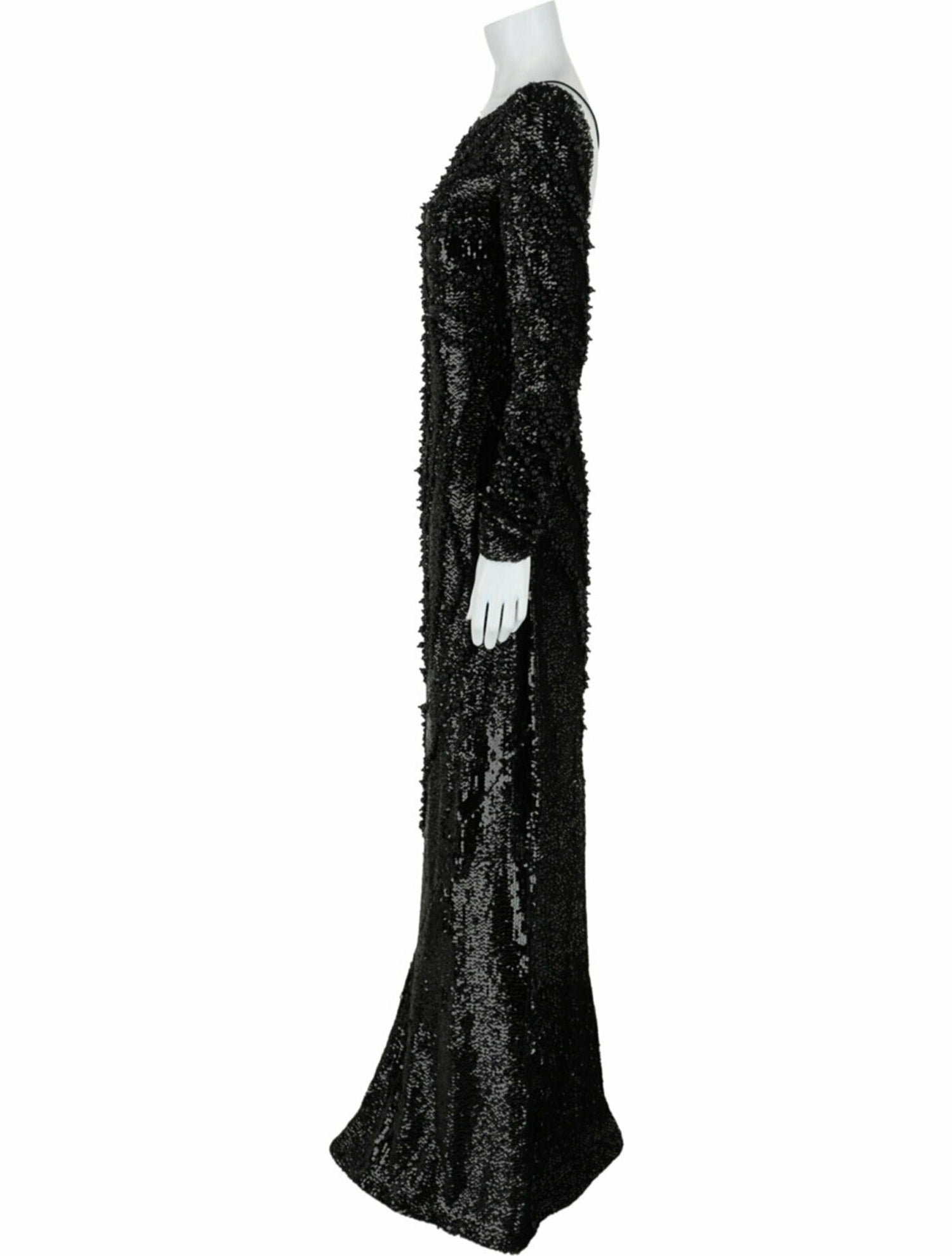 Givenchy Sequin Solid Evening Gown w/ Tags