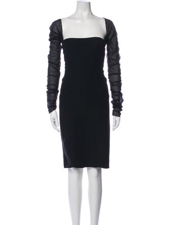 Givenchy Square Neckline Mini Dress