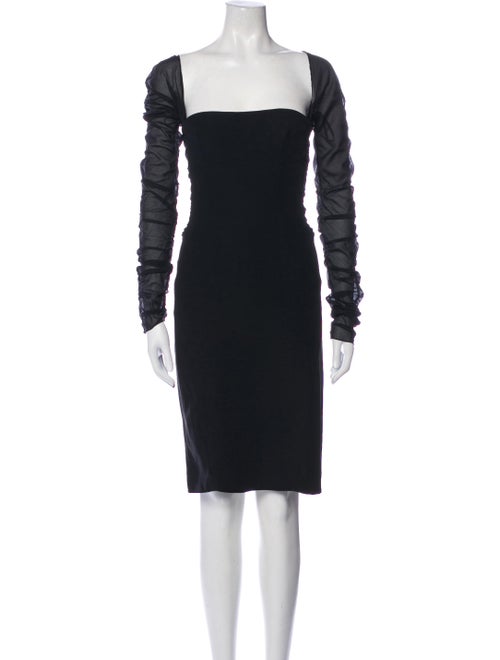 Givenchy Square Neckline Mini Dress