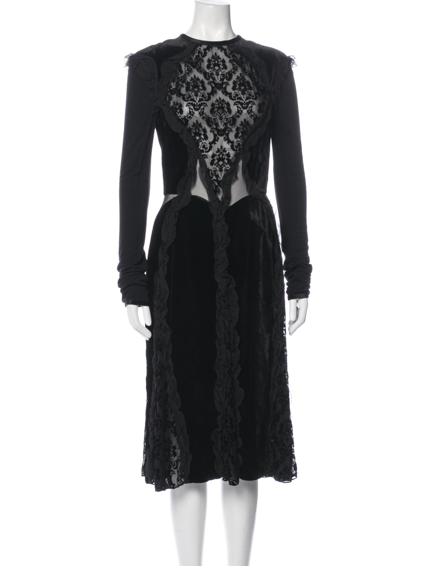 Givenchy Velour Midi Length Dress