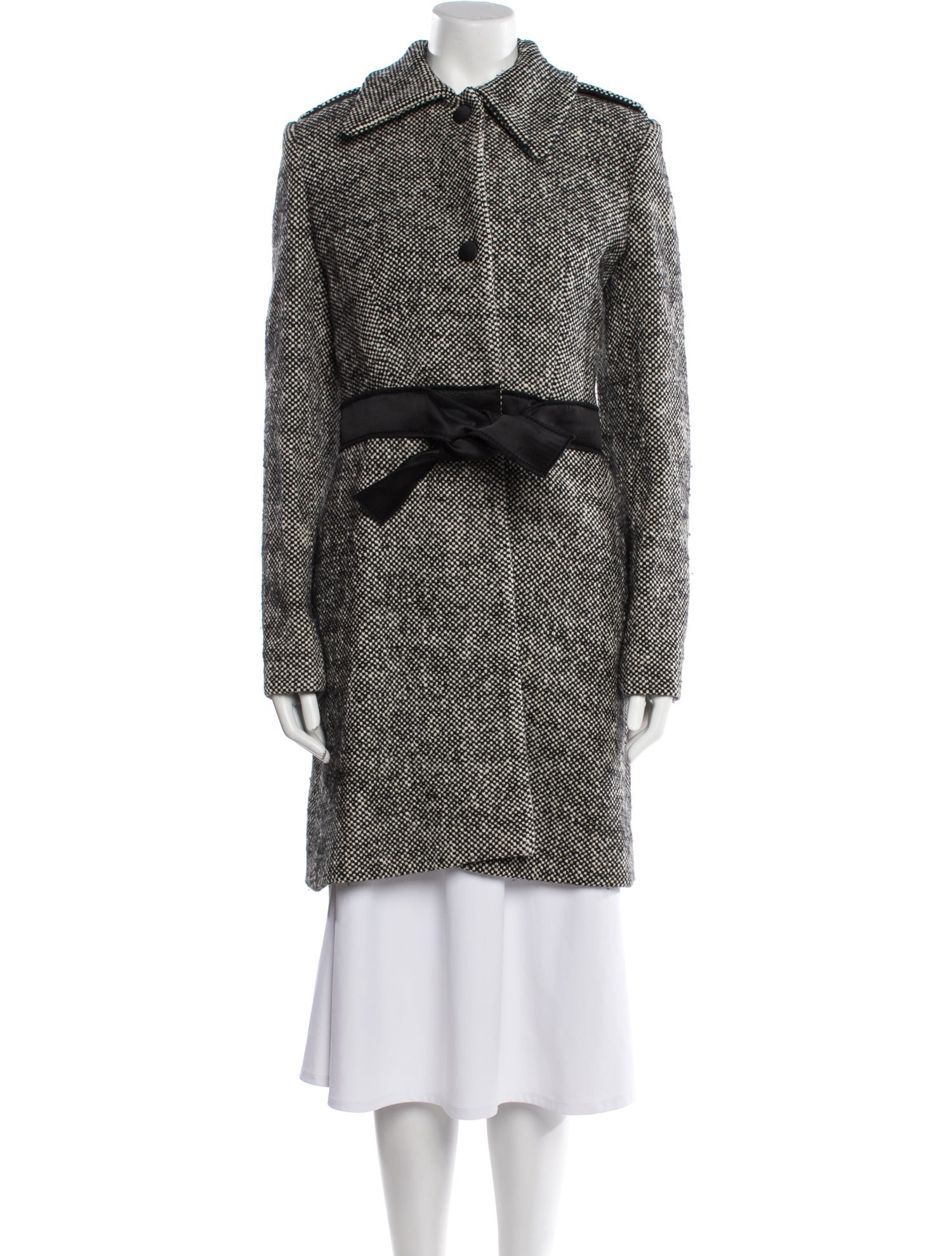 Givenchy Wool Printed Trench Coat