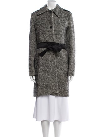 Givenchy Wool Printed Trench Coat