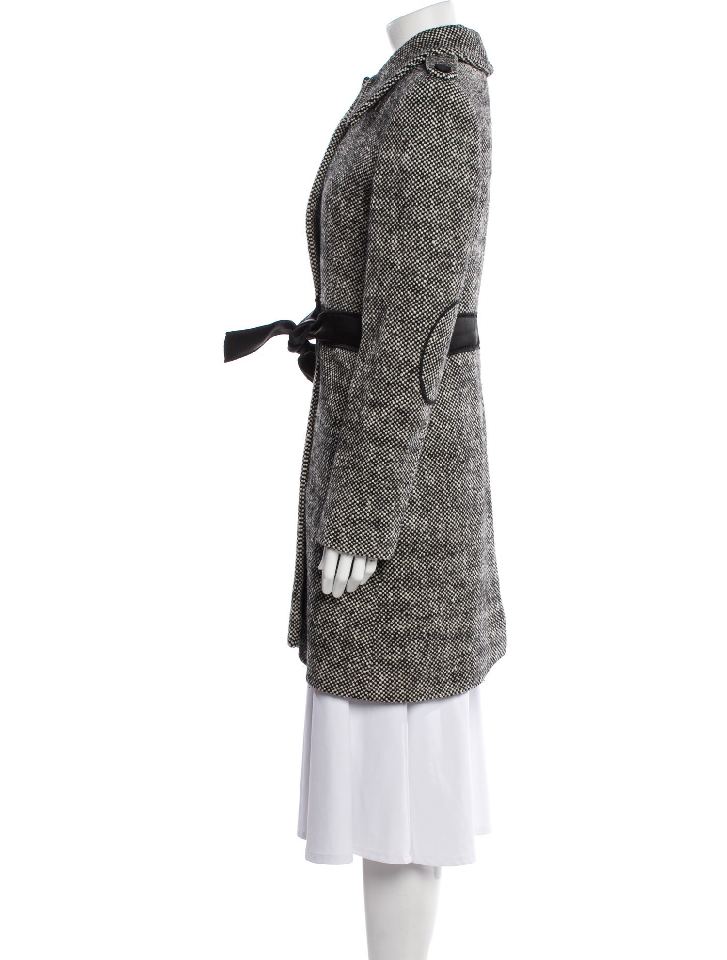 Givenchy Wool Printed Trench Coat