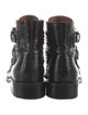 Givenchy Embossed Leather Studded Accents Combat Boots