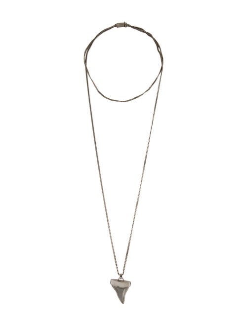 Givenchy Shark Tooth Double Strand Pendant Necklace