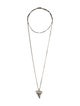 Givenchy Shark Tooth Double Strand Pendant Necklace
