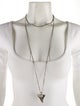 Givenchy Shark Tooth Double Strand Pendant Necklace