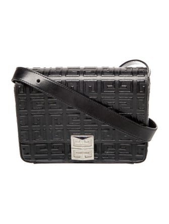 Givenchy Embossed Leather Messenger Bag