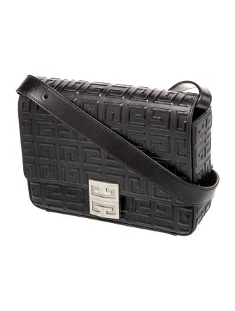 Givenchy Embossed Leather Messenger Bag