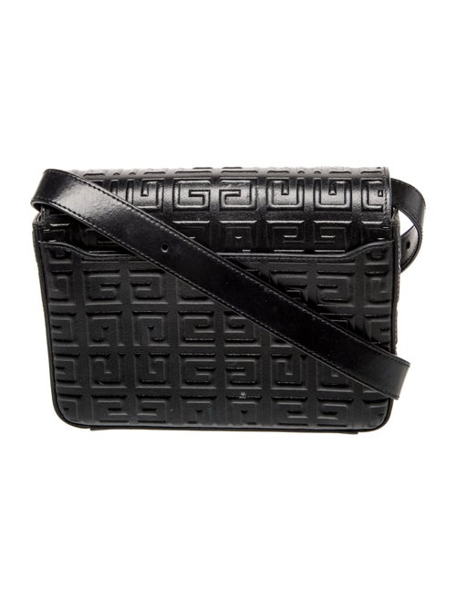 Givenchy Embossed Leather Messenger Bag