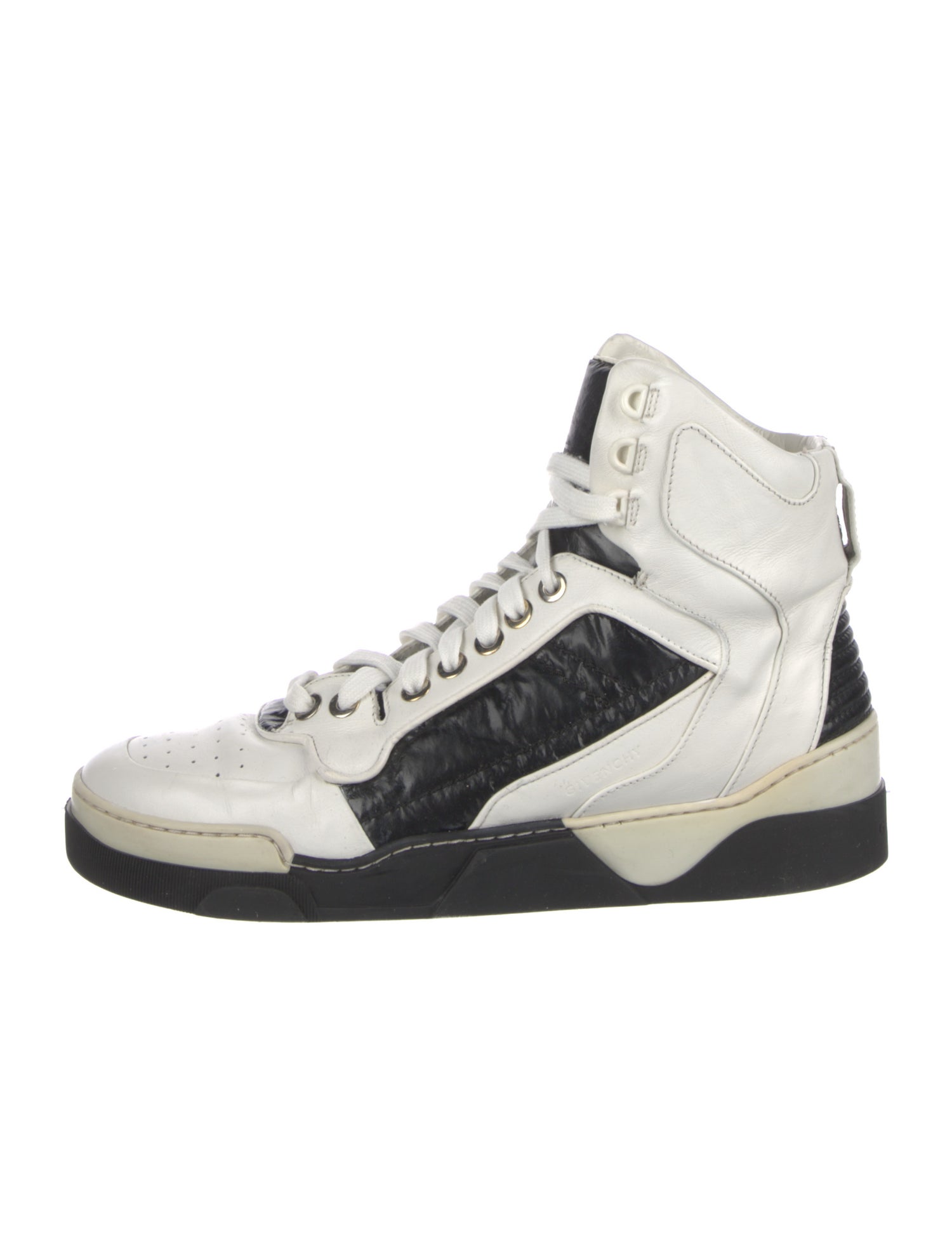 Givenchy Leather Colorblock Pattern Sneakers