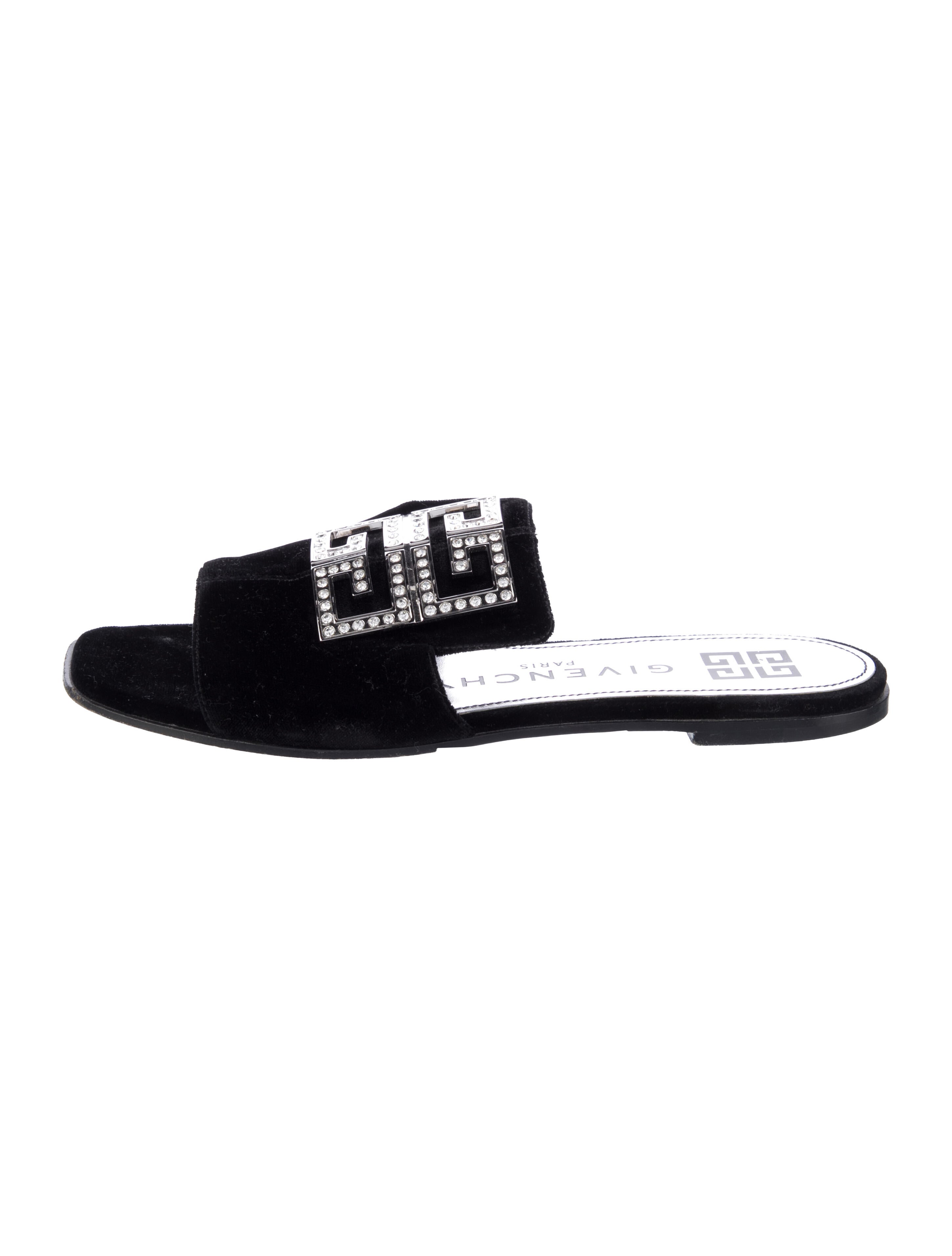 Givenchy Velvet Patterned Slides
