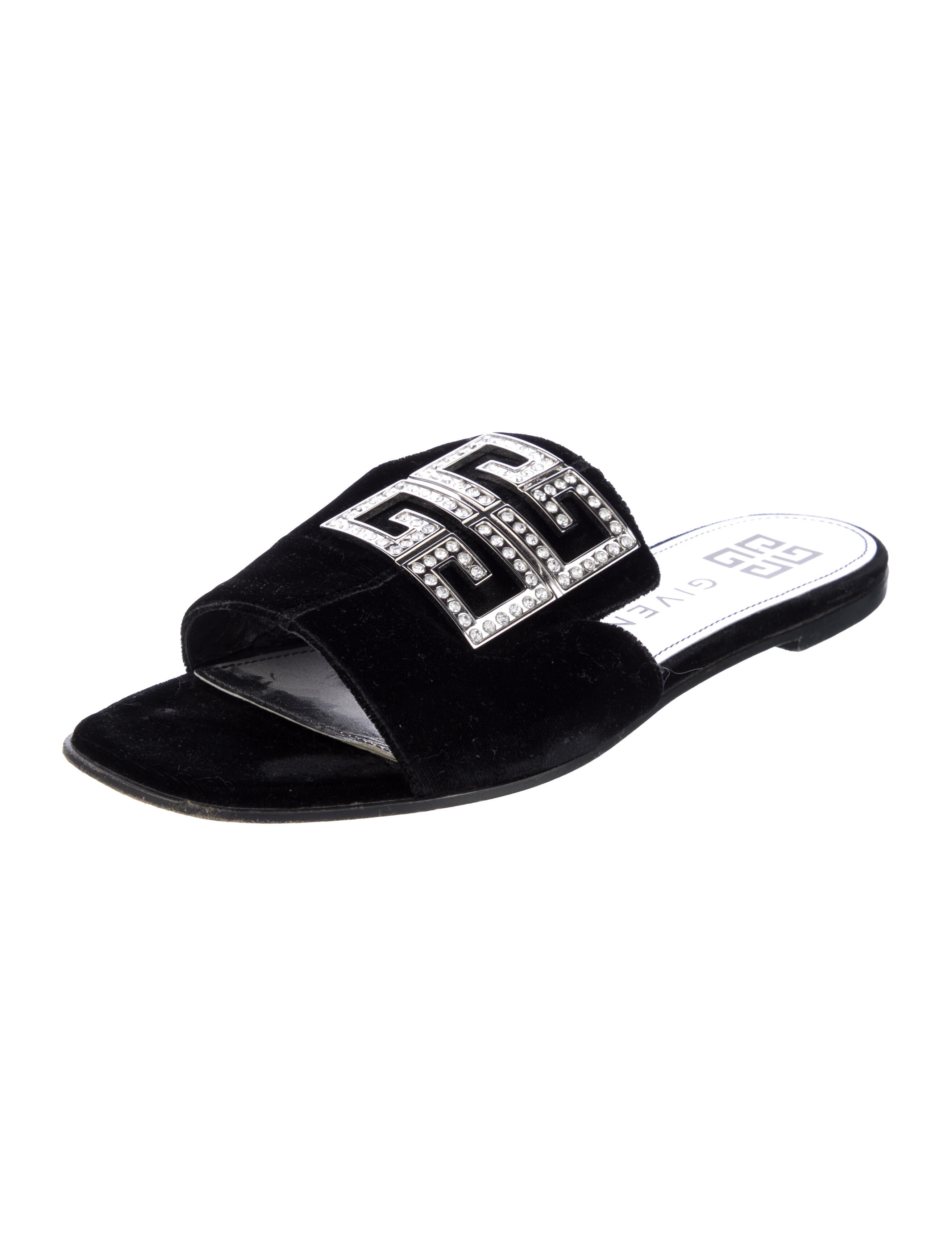 Givenchy Velvet Patterned Slides