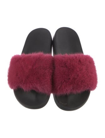 Givenchy Fur Slides