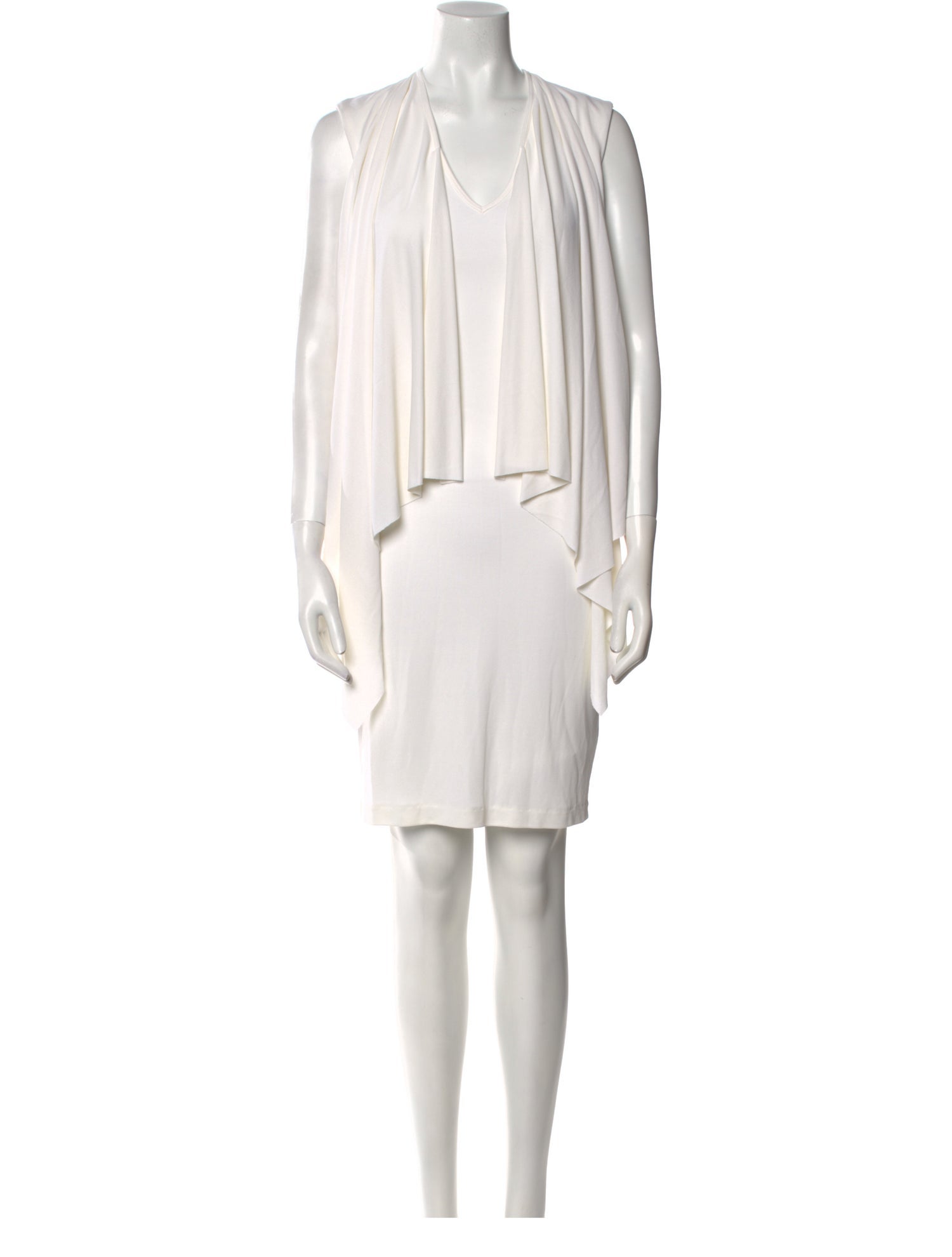 Givenchy V-Neck Knee-Length Dress
