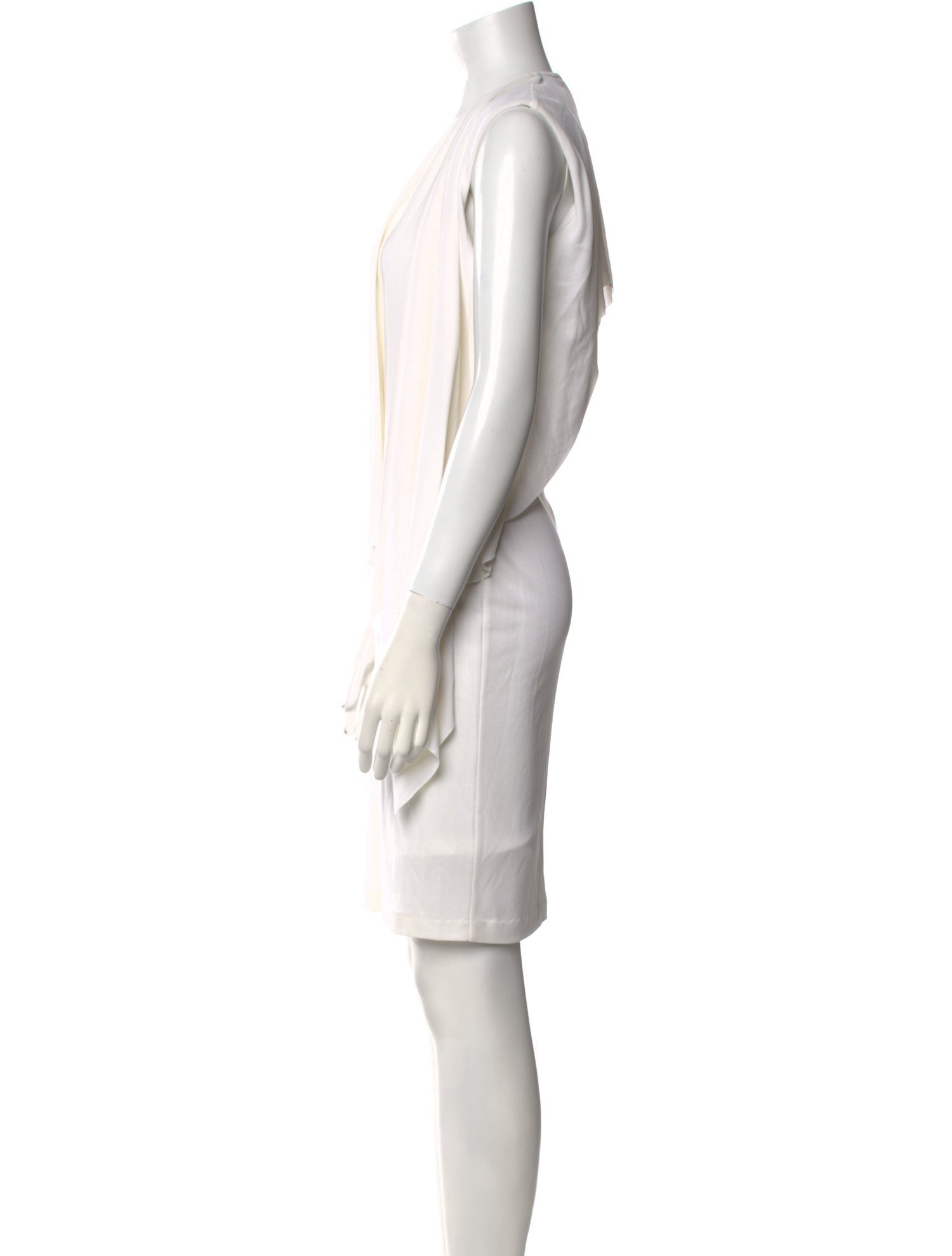 Givenchy V-Neck Knee-Length Dress