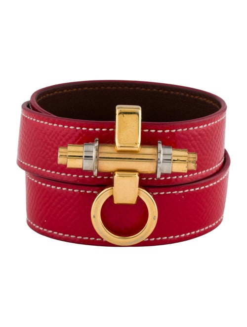 Givenchy Leather Obsedia Triple Wrap Bracelet