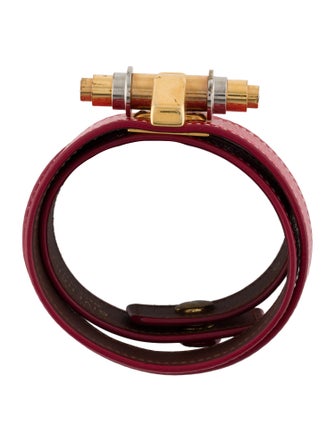 Givenchy Leather Obsedia Triple Wrap Bracelet