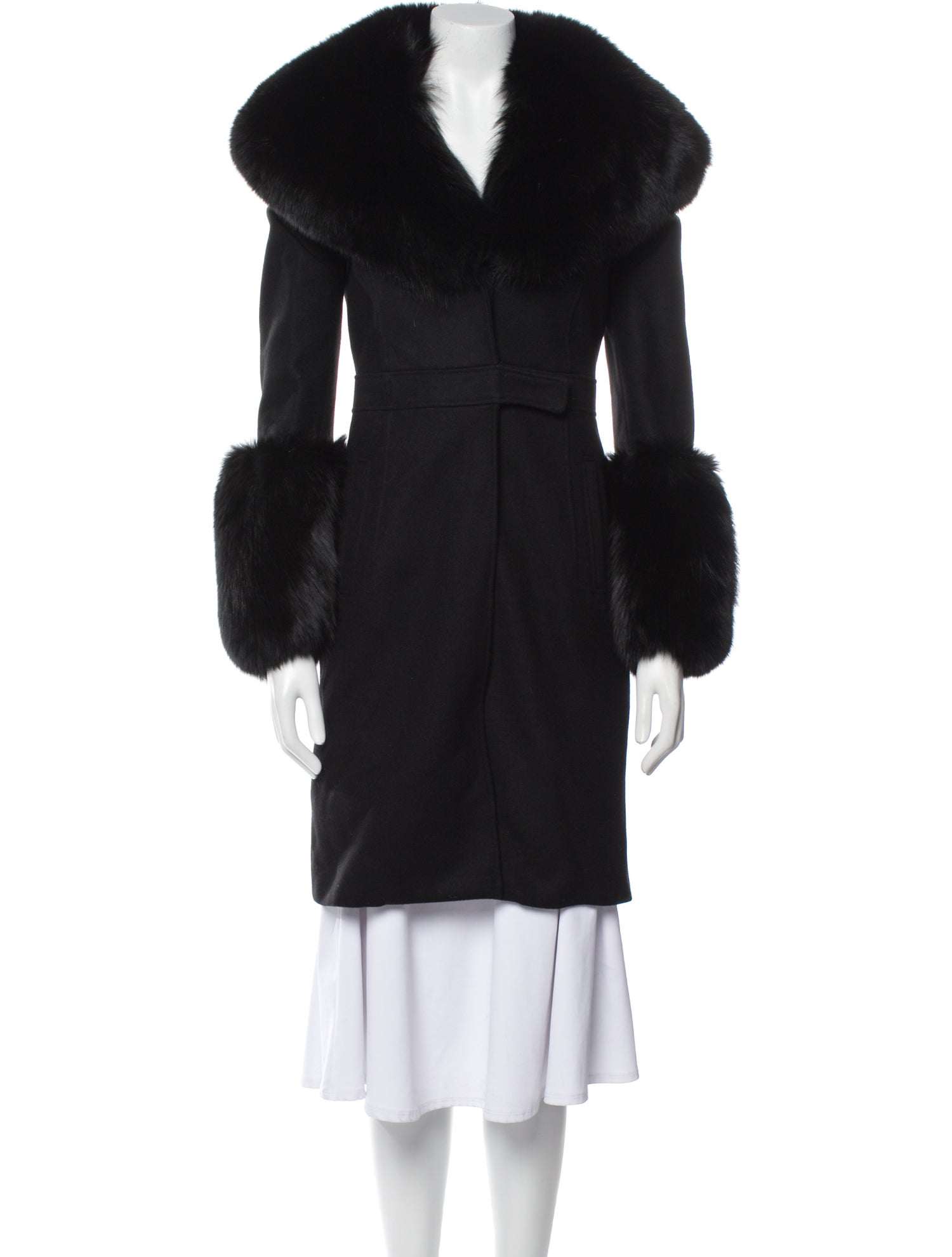 Givenchy Wool Fur Coat