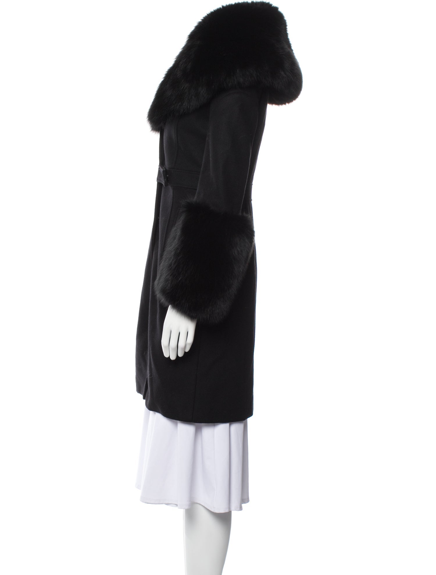 Givenchy Wool Fur Coat