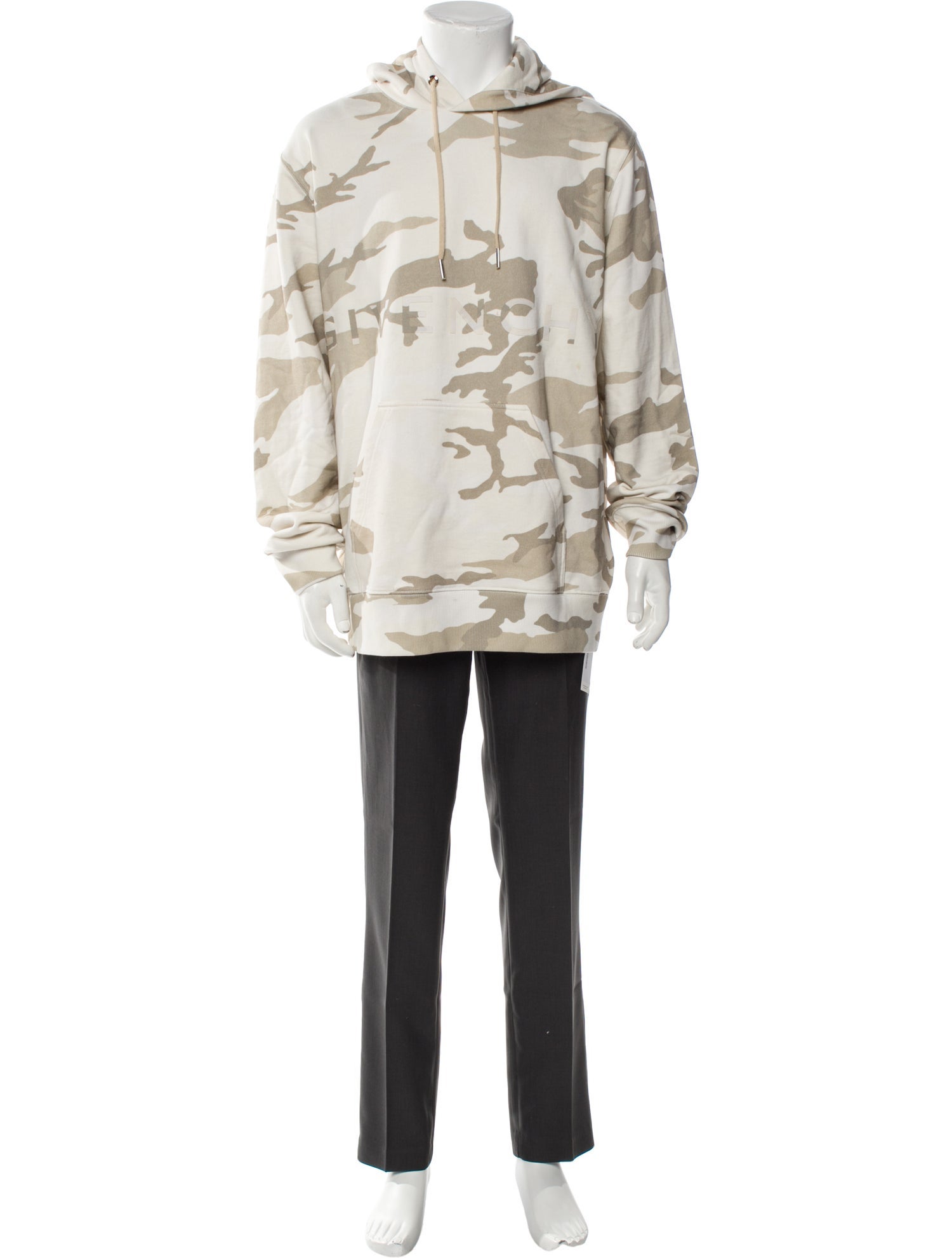 Givenchy Printed V-Neck Hoodie