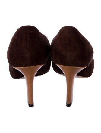 Givenchy Suede Colorblock Pattern Pumps