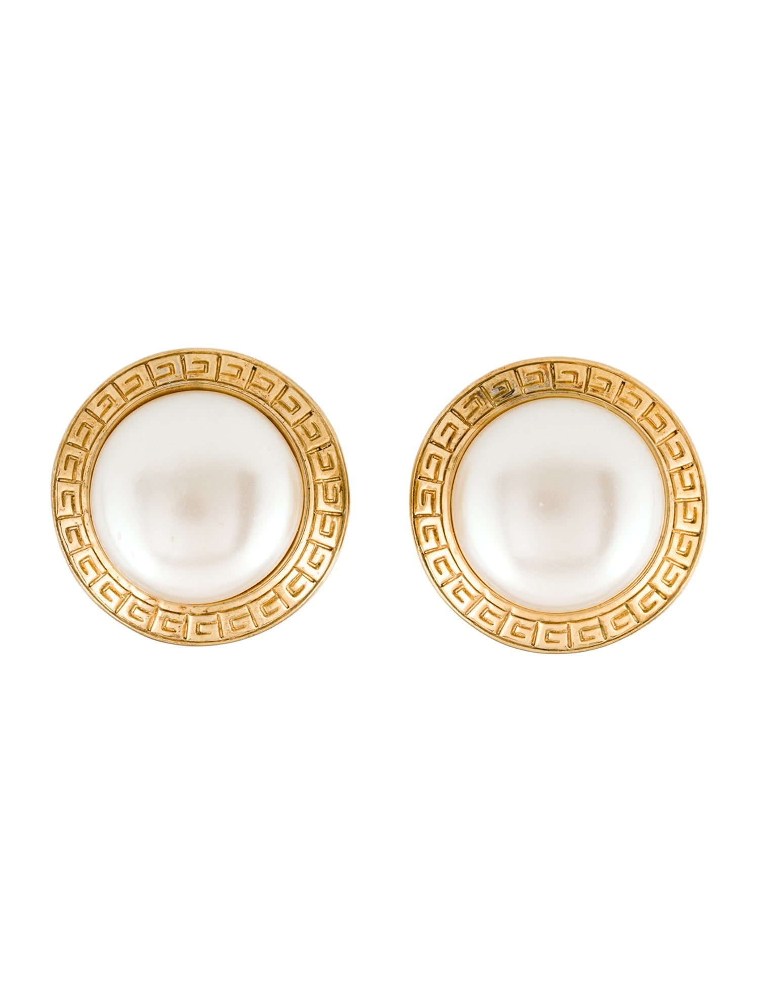 Givenchy Faux Pearl Clip On Earrings