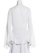 Givenchy Tie Neck Long Sleeve Top
