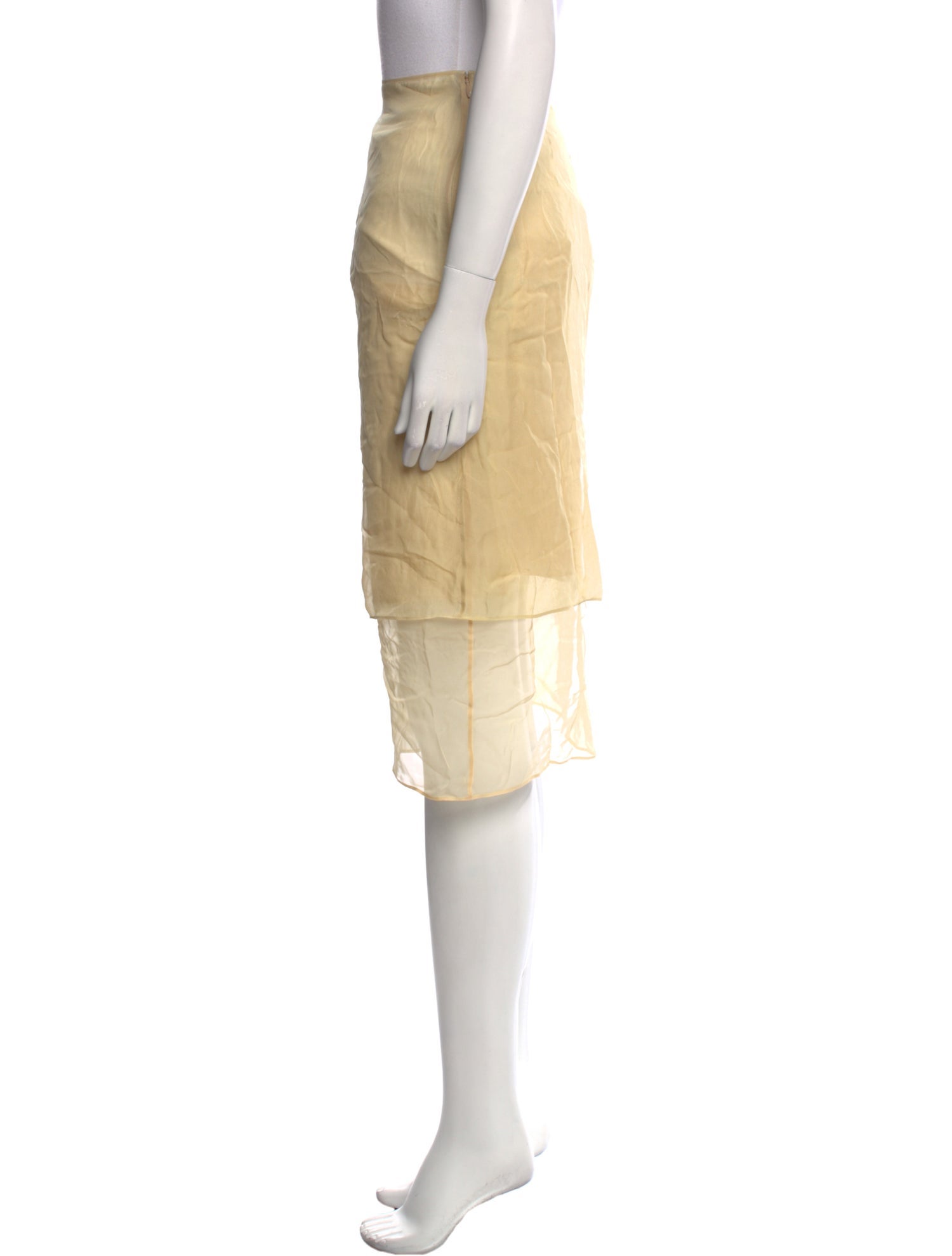 Givenchy Silk Knee-Length Skirt w/ Tags