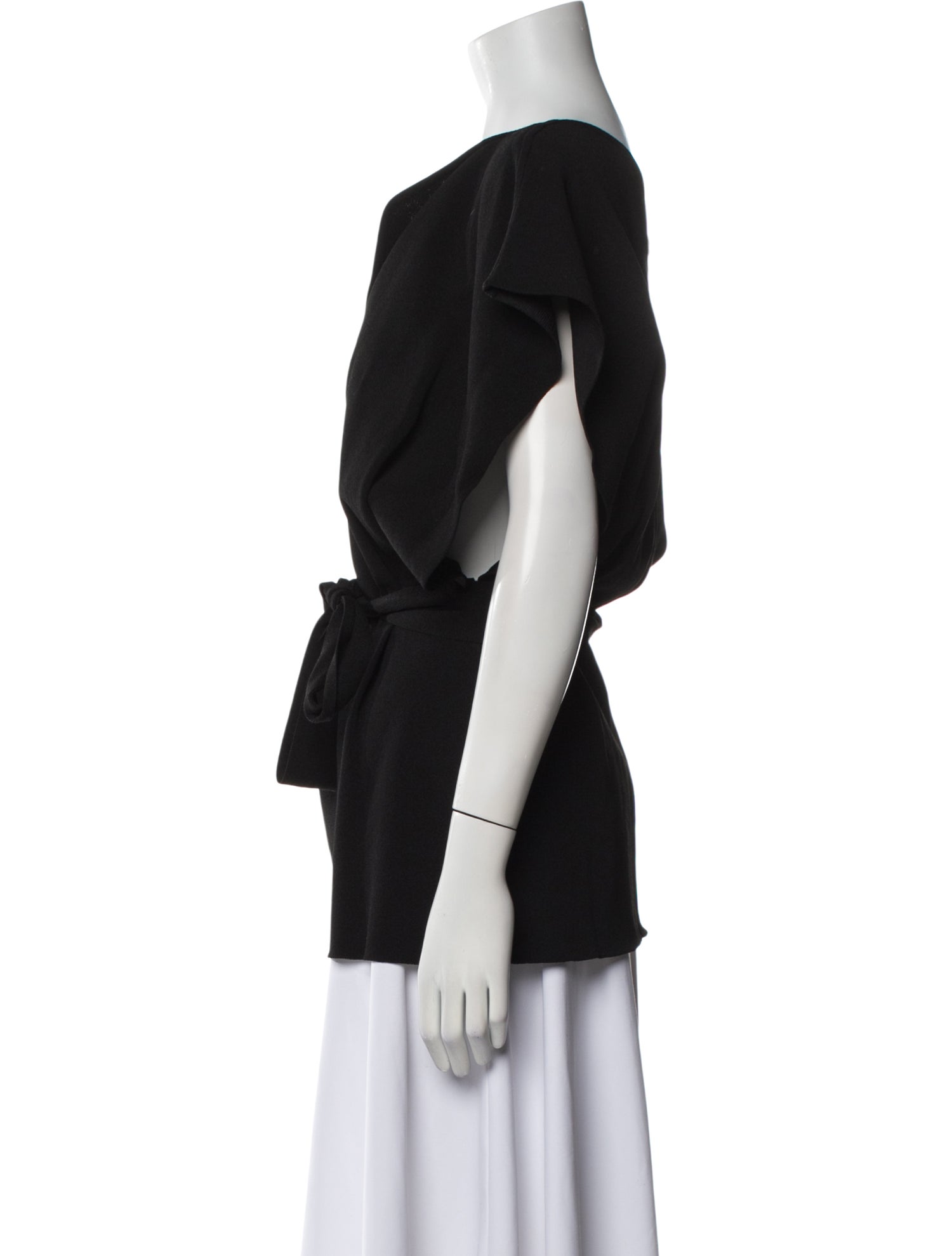 Givenchy V-Neck Short Sleeve Blouse