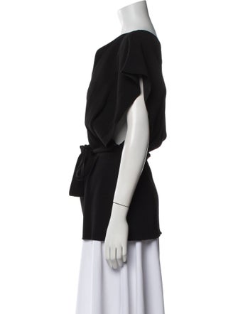 Givenchy V-Neck Short Sleeve Blouse