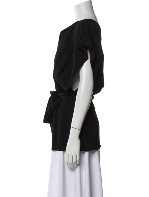 Givenchy V-Neck Short Sleeve Blouse