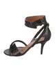 Givenchy Embossed Leather Sandals