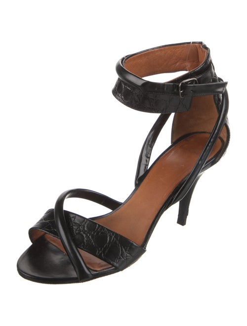 Givenchy Embossed Leather Sandals