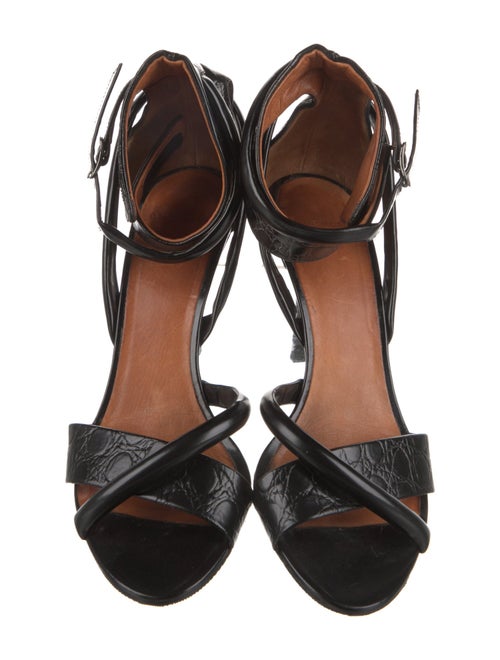 Givenchy Embossed Leather Sandals