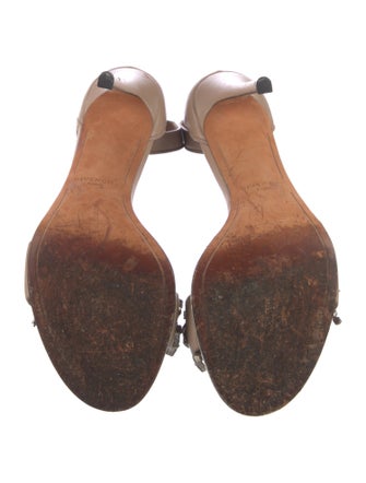 Givenchy Leather Crystal Embellishments Sandals