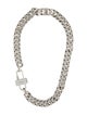Givenchy Pavé Crystal G Lock Chain Necklace