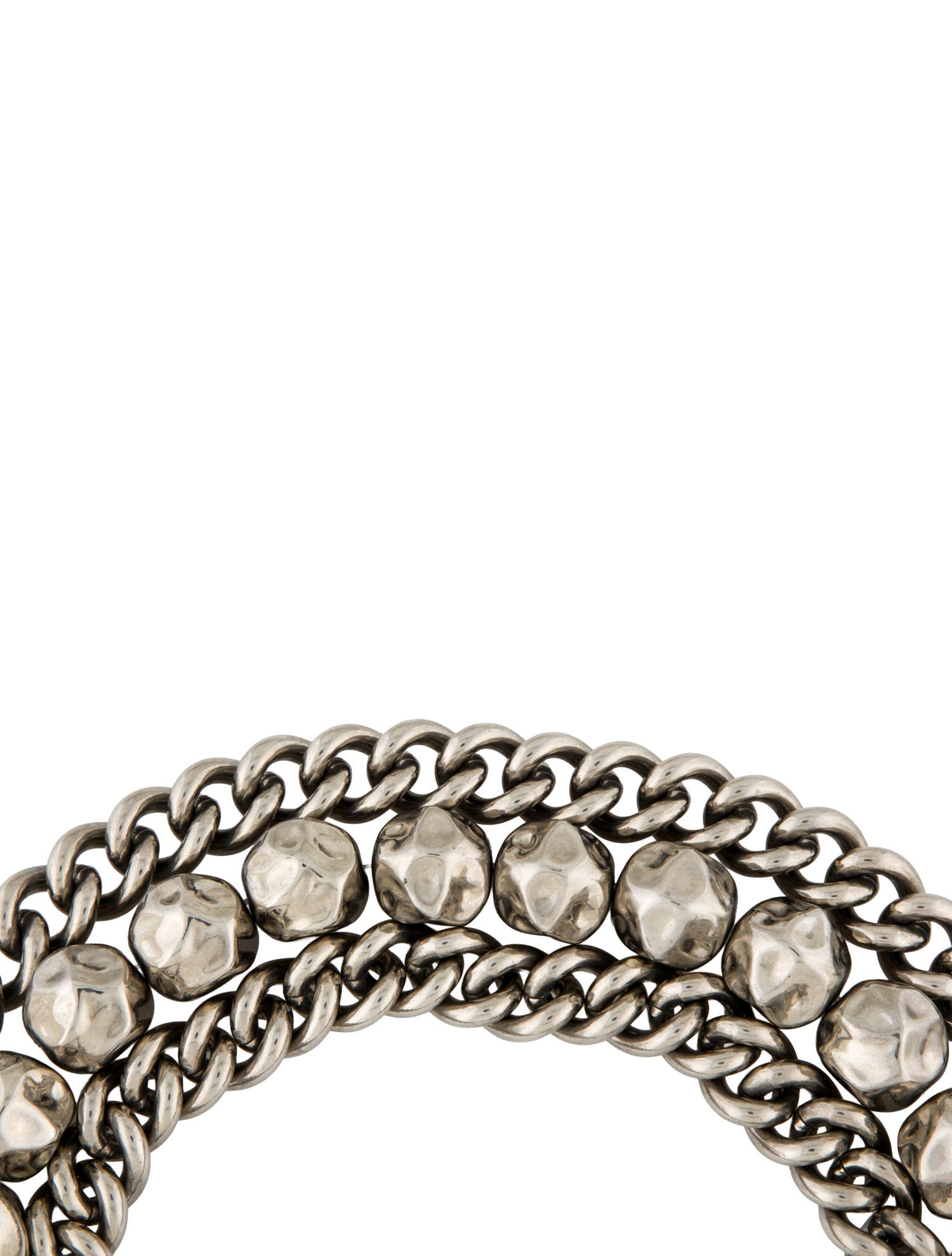 Givenchy bead & Link Mult-Chain choker