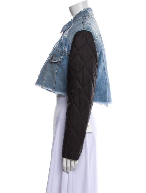 Givenchy Colorblock Pattern Denim Jacket