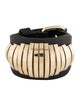 Givenchy Leather Statement Cuff Bracelet