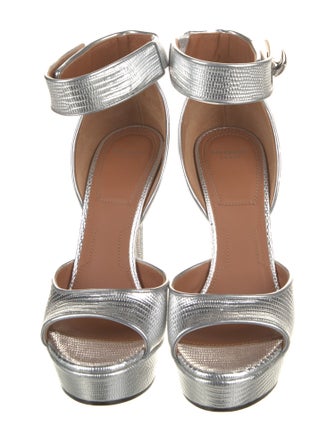 Givenchy Embossed Leather Sandals
