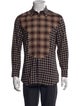 Givenchy Plaid Print Long Sleeve Shirt