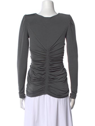 Givenchy V-Neck Long Sleeve Top