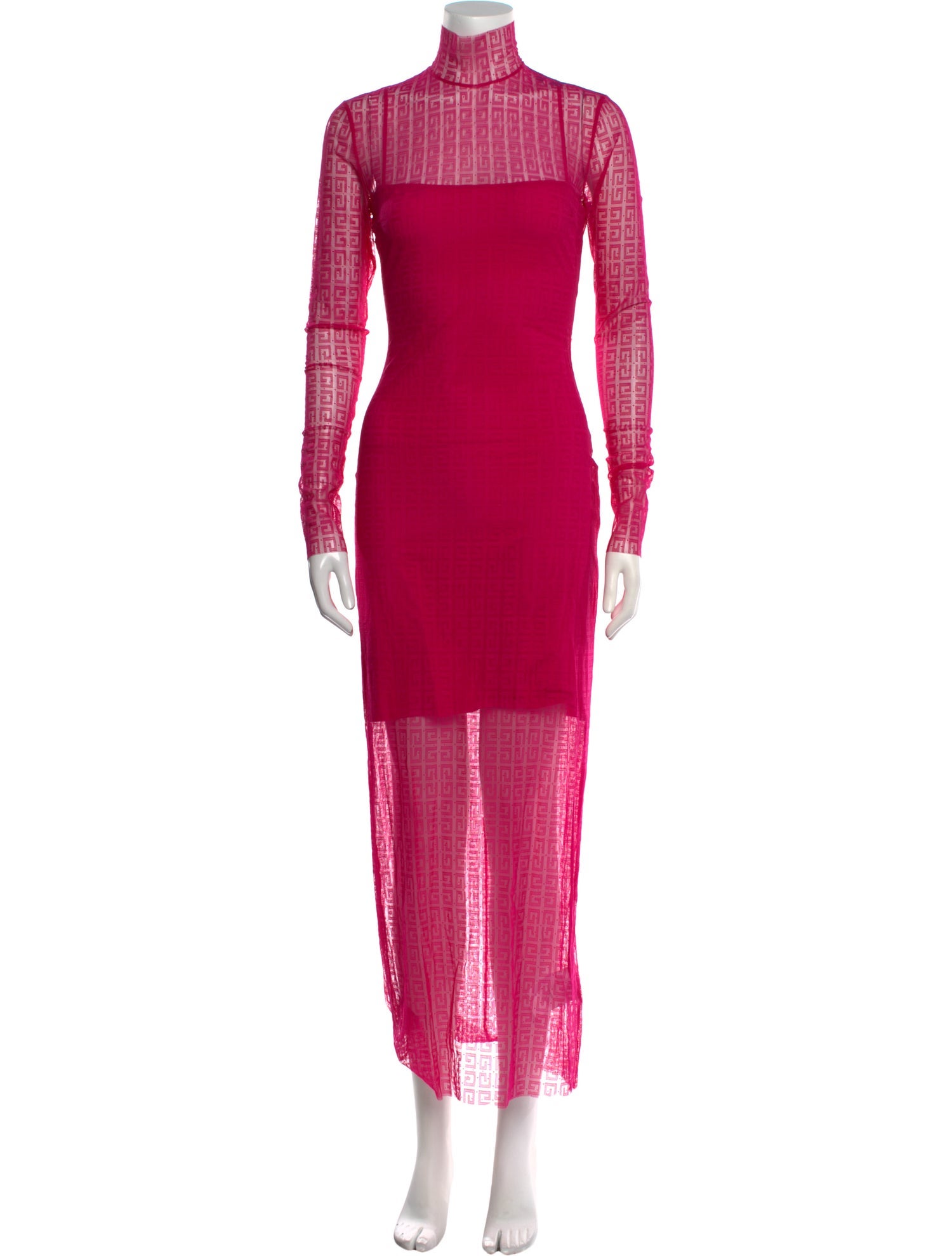 Givenchy Mock Neck Long Dress