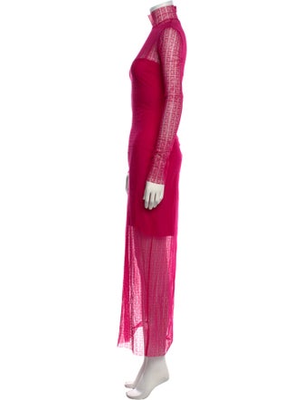 Givenchy Mock Neck Long Dress