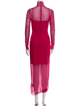 Givenchy Mock Neck Long Dress